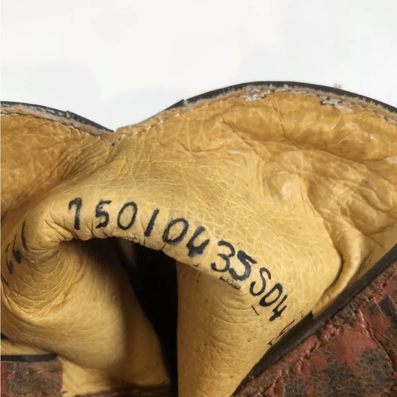 Stetson Women Short Cowboy Boots Bronze Copper Color With Studded Detail Unique - Picture 7 of 14